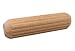 Milescraft 5302-3/8in diameter x 1-1/2in long Fluted Wooden Dowel Pins With Chamfered Ends for Easy Installation - 30pcs - Ideal for Woodworking Projects-Made of Hardwood