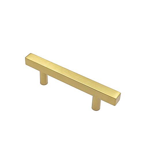 20 Pack goldenwarm Brushed Brass Handles Gold 3in Drawer Pulls