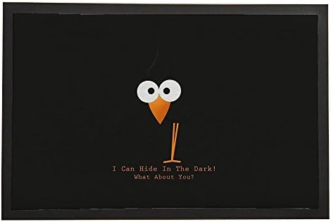 Asawood Doormat A Hidding Bird Anti-Slip Rubber Backed Indoor Entry Doormat 20" x 32" inches