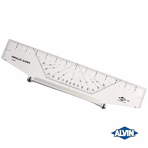 ALVIN Parallel Glider Professional Rolling Ruler 14" Model 296 Drafting and Architecture Tool