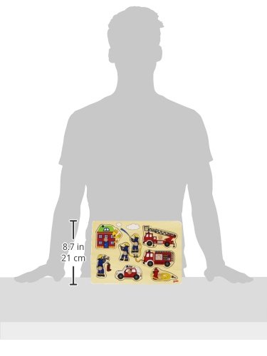 Goki Plug Fire Department Puzzle (8 Piece)