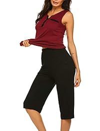 Pijama para dama con pantalón capri