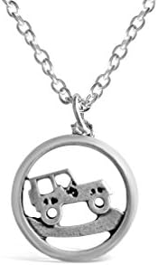 Rosa Vila Outdoor Jeep Inspired Necklace For Outdoor Lovers, Women Camping Enthusiasts, Believe In Yourself Mountain Charm Jewelry For Campers