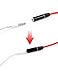 iMangoo 3.5mm Male to Female Audio Extension Cable, Auxiliary Stereo Aux Cable (20cm/ 0.65ft) Headphone Earphone Audio Cable for Cell Phone iPhone 7 Plus 6s Galaxy Note 7 S7 Edge Smartphone Black/Red