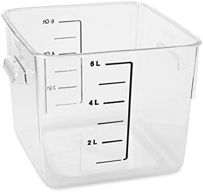 Rubbermaid Fg630600Clr Polycarbonate Storage Container - 6 Qt, Clear