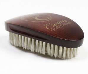 Image of Cherry Wood Crown Quality 360 Wave Brush Medium -Hard Premium Boar Bristles