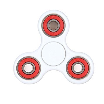 Christmas Concepts® - Exclusive White & Red Fidget Hand Spinner - Stress Reducer, Stress Relief, Autism - Spin Time 1-3 Minutes