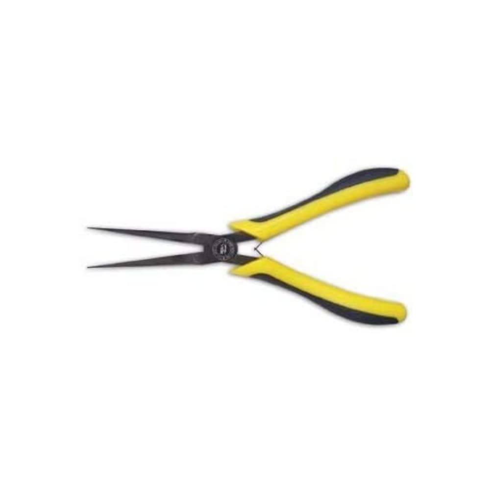 Ega Master 62528 - Long Needle Nose Electrician Plier 150 Mm Black Chrome Plating Bimat