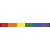 Edward &amp; Co Sticker Gay Pride Rainbow Flag Decal United States for Car Truck Window Laptop Bumper US Flag 0.75 X 9.0 in