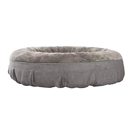 Love's cabin Round Donut Removable Cover Cat and Dog Cushion Bed, 24in Large Grey Pet Bed for Cats or Small Dogs, Anti-Slip & Water-Resistant Bottom, Super Soft Durable Fabric Pet Supplies - Thumbnail 7