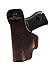 Glock 43 Holster - Concealed Carry Holster - Made in USA - Natural Water Buffalo Hide - Soft Sided Leather Inside The Waistband (IWB) Concealed Carry Holster