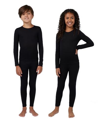 32 Degrees Heat Kids Lightweight Thermal Set – Warm Base Layer Top & Bottom for Cold Weather