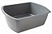 Vakly Rectangular Plastic Wash Basins, Gray, 8 Quart. (1)