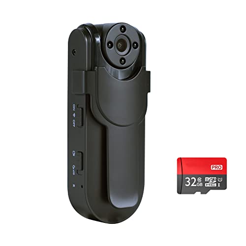 Lenofocus True 1080P Small Body Camera Portable Video Cam 32GB