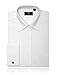 Alexander Dobell Men's Laydown Collar Plain Front Tuxedo Shirt