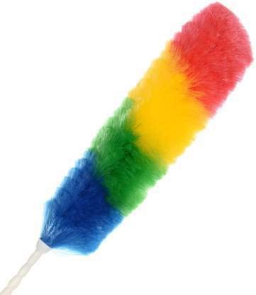 ZEP+ Multipurpose Multicolour Neon Plastic & Microfiber PP Static Duster for Glass, Fan, AC, Car Dashboard/Seat, TV, Fridge,Printer etc