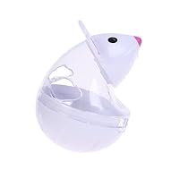 Sarora Cat Food Dispenser Interactive Mouse Tumbler Toys - IQ Training Mental Stimulation (White)