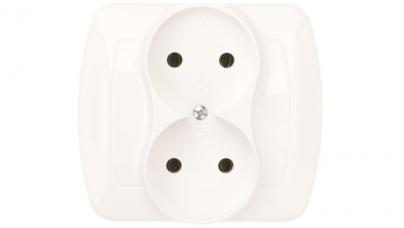 Kontakt-Simon AG2/11 Socket White Plastic IP20, 250 V, 90 mm, 37.5 mm