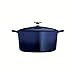 Tramontina Enameled Cast Iron Dutch Oven Pot with Lid, Round 6.5-quart, Blue
