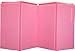 We Sell Mats 4 ft x 8 ft x 2 in Gymnastics Mat, Folding Tumbling Mat, Portable with Hook & Loop Fasteners, Pink