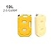 SXMA Fuel Tank Cans Spare 2.6 Gallon Portable Fuel Oil Petrol Diesel Storage Gas Tank Emergency Backup for Jeep JK Wrangler SUV ATV Car Motorcyc Toyota ect Most Cars (10L, Yellow)(Pack of 1)