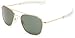 Randolph Aviator Square Sunglasses, 58, 23K Gold, Bayonet, AGX Lenses