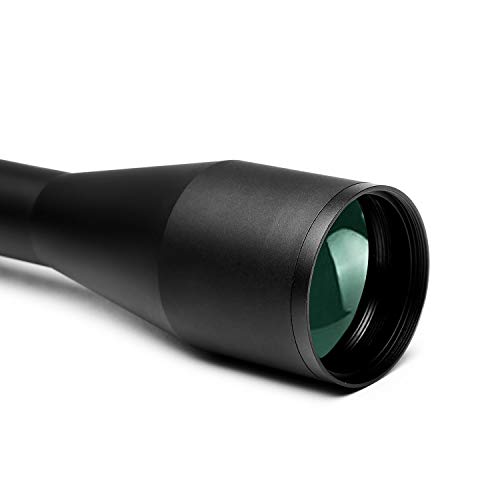 Sonicking Rifle Scope, 3-9x40 Riflescope with 20mm Mounts, 1/4 MOA, Green Multi Coated, Black