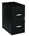 Space Solutions - 2 Drawer Fully Assembled Steel File Cabinet, Home & Small Office Use, Fits Under Most Desks, 22