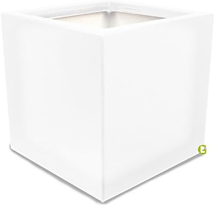 Greenlab® Polyester Square Planter 50x50x50cm white (ral 9010)