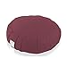 Waterproof Meditation Cushion – Natural and Organic Filled Yoga Pillow with Removable Machine Washable Anti-UV Cover [7 Colors – Round, Crescent] (Round COVER Only – Burgundy, Round COVER Only)thumb 3