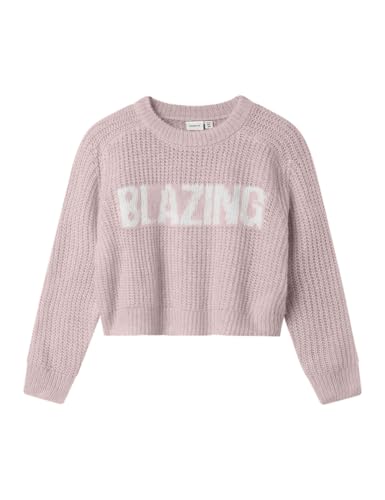 NAME IT Nkfkerda LS Short Knit Niñas, Burnished Lilac, 122-128