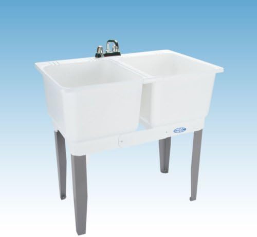 Mustee 22C Utilatwin Combo Laundry/Utility Tub, White by Mustee