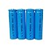 ON THE WAY®4Pcs 14500 2000mAh 3.7V Li-ion Lithium Rechargeable Battery AA Batteries For Led Flashlight Torch(Blue)