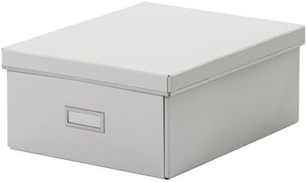 IKEA SMARASSEL caja con tapa en color blanco; (27 x 35 x 15): Amazon.es: Hogar