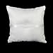 Tinksky 1515cm Lovely Flower Buds Faux Pearls Decor Bridal Wedding Ceramony Pocket Ring Pillow Cushion Bearer with Ribbons (White)
