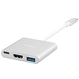 USB-C to HDMI&USB3.0, Anbear USB-C Digital AV Multiport Adapter USB Type C to HDMI/USB 3.0 USB-C Charger Converter for Nintendo Switch,MacBook Pro 2018, Samsung Galaxy S9 S8/S8+