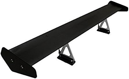 NEVERLAND Universal Adjustable Aluminum Rear Trunk Wing Racing Spoiler Black