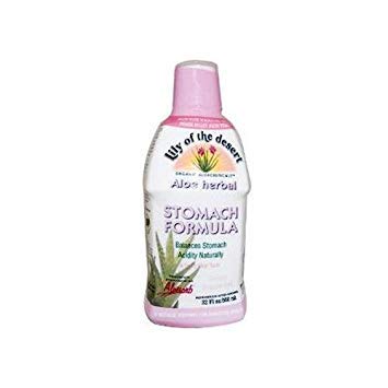 2 Packs of Lily Of The Desert Aloe Herbal Stomach Formula Fresh Mint - 32 Fl Oz