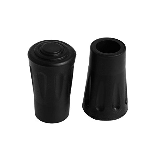 10 pcs Rubber Tips for Hiking/Trekking/Walking Pole Replacement Fits Most Standard Hiking Poles with 11mm Hole Diameter - Shock Absorbing, Adds Grip, and Traction