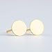 Tiny Round Dot Disc Stud Earrings in 925 Sterling Silver, Gold Vermeil, or Rose Gold Vermeil | Dainty Minimalist Earrings for Women (Gold Vermeil, 3mm)
