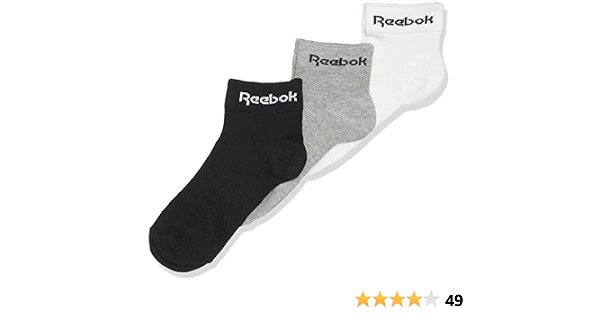 Reebok ACT CORE ANKLE SOCK MGREYH/WHITE/BLACK GH8168 TRAINING ANKLE SOCKS  For UNISEX, Size S: Buy Online at Best Price in Egypt - Souq is now  Amazon.eg