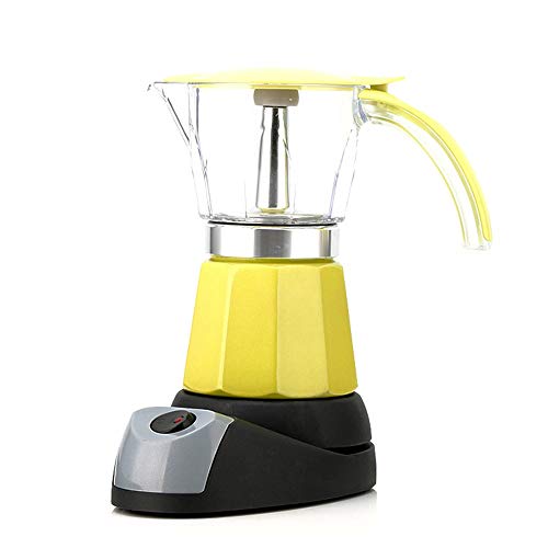 TRS Tragbare elektrische Kaffeemaschine Espresso italienischen Mokka-Maschine Espressokocher Elektro Moka Pot (Color…