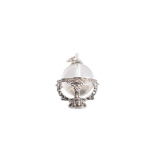 Beaucoup Designs Silver Crystal Globe Small Charm