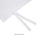 HOMFY Bed Sheet Set, Deep Pocket Fitted Sheet up to 18”, Flat Sheet Pillowcases, Fade, Stain Resistant (Queen, White-1)