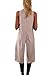 Relipop Women Chiffon Sleeveless Casual Fashion Asymmetric Dress
