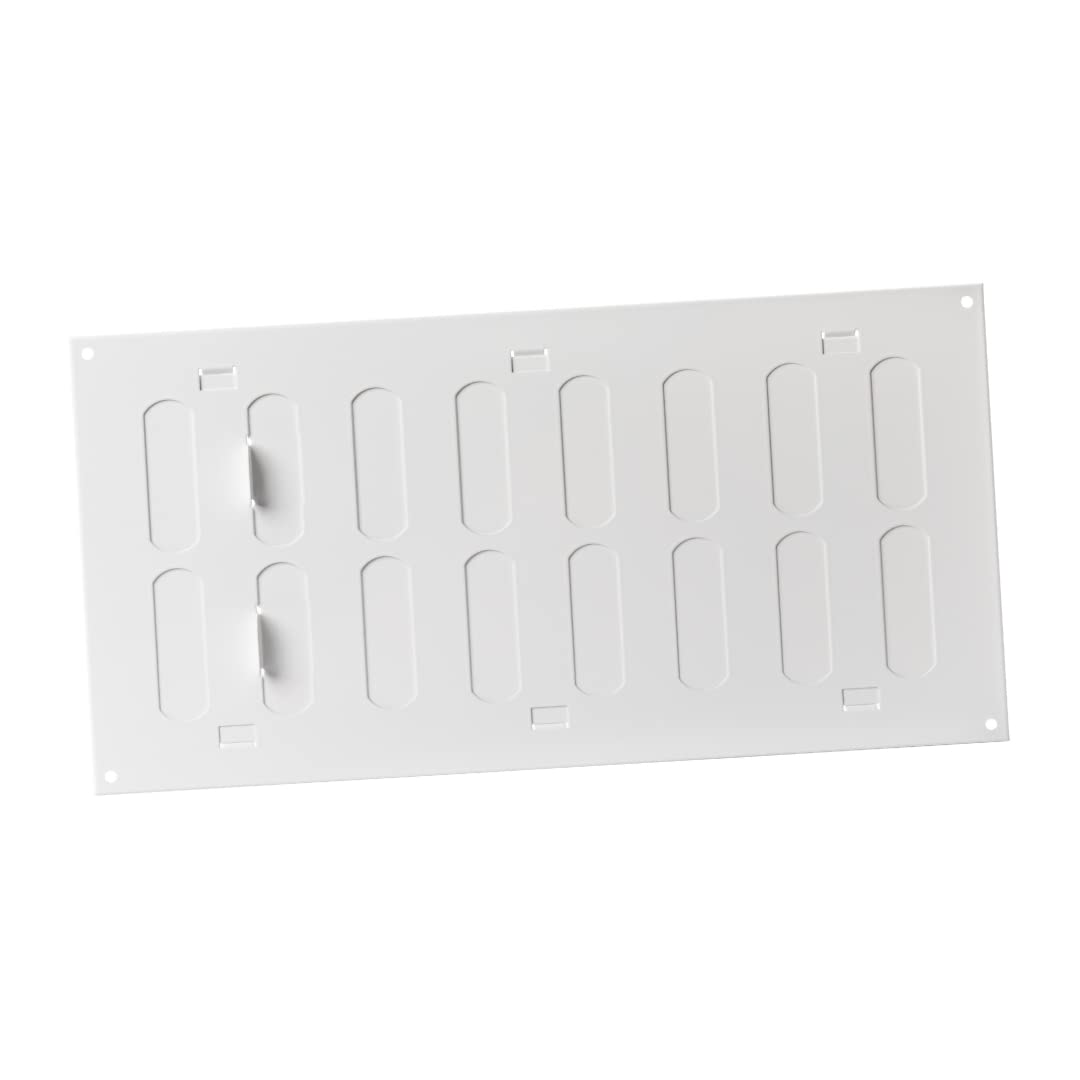 MR3015R sliding grille, 300 x 150 mm, metal, white, exhaust air grille