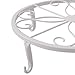 TYZ Metal Potted Plant Stand Floor Flower Pot Holder Decorative Pot Trivet Set of 3 (White)thumb 3