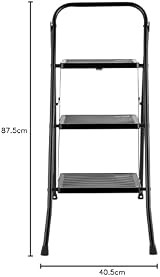 Kleeneze 3 Step Ladder Easy Reach 105cm Lightweight Folding Steel Black view 12