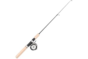 Sonew 65cm Ice Fishing Rod Reel Combo Set, Ice Fishing Tool for Winter Camping and Outdoor Activity, Non Slip Ice Fishing Com