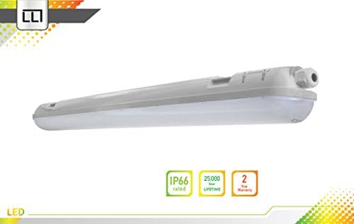 36-PACK LLT LED Garage Vapor Proof Fixture 4ft 36W 3500K IP66 - Warm White (Only $26.99 per fixture)